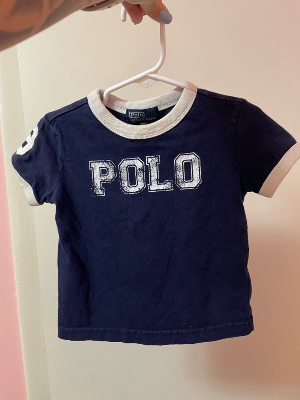 Vintage Ralph Lauren navy baby tee